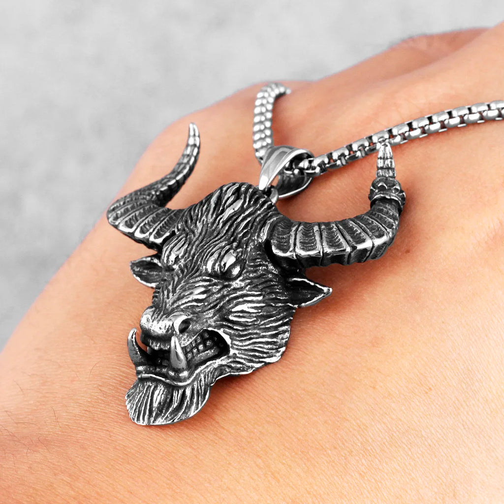 PENDRA Domineering Bull Demon Steel Necklace