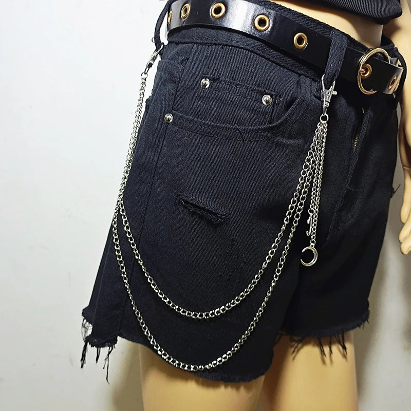 PENDRA Moonstar Rivet Waist Chain Keychain