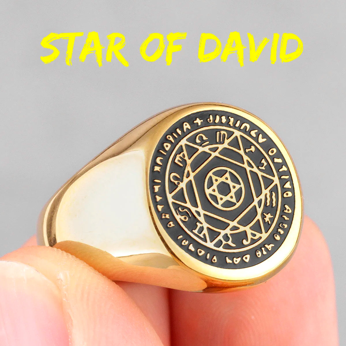 PENDRA Constellation Patron Saint Steel Ring