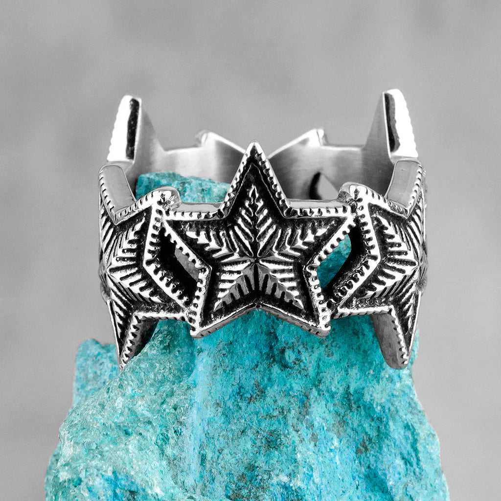 PENDRA Starry Night Little Steel Ring