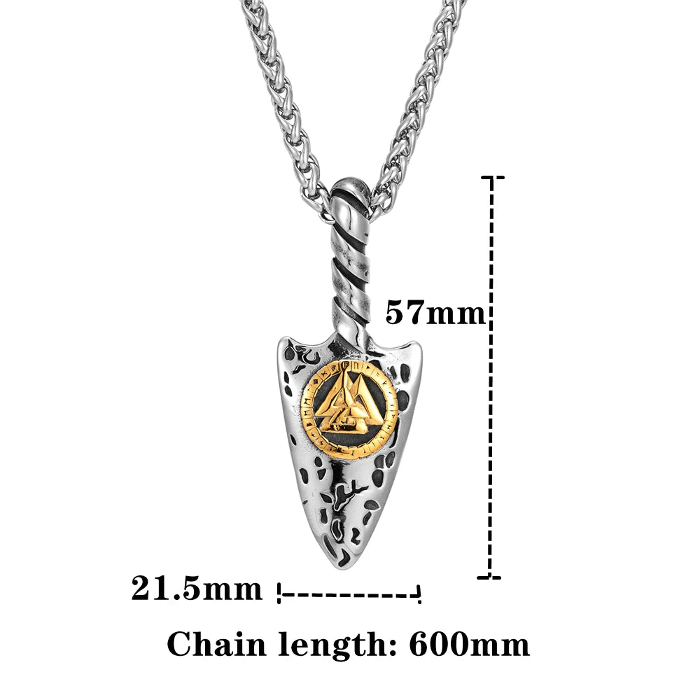PENDRA Rune Gold Vegvisir Necklace