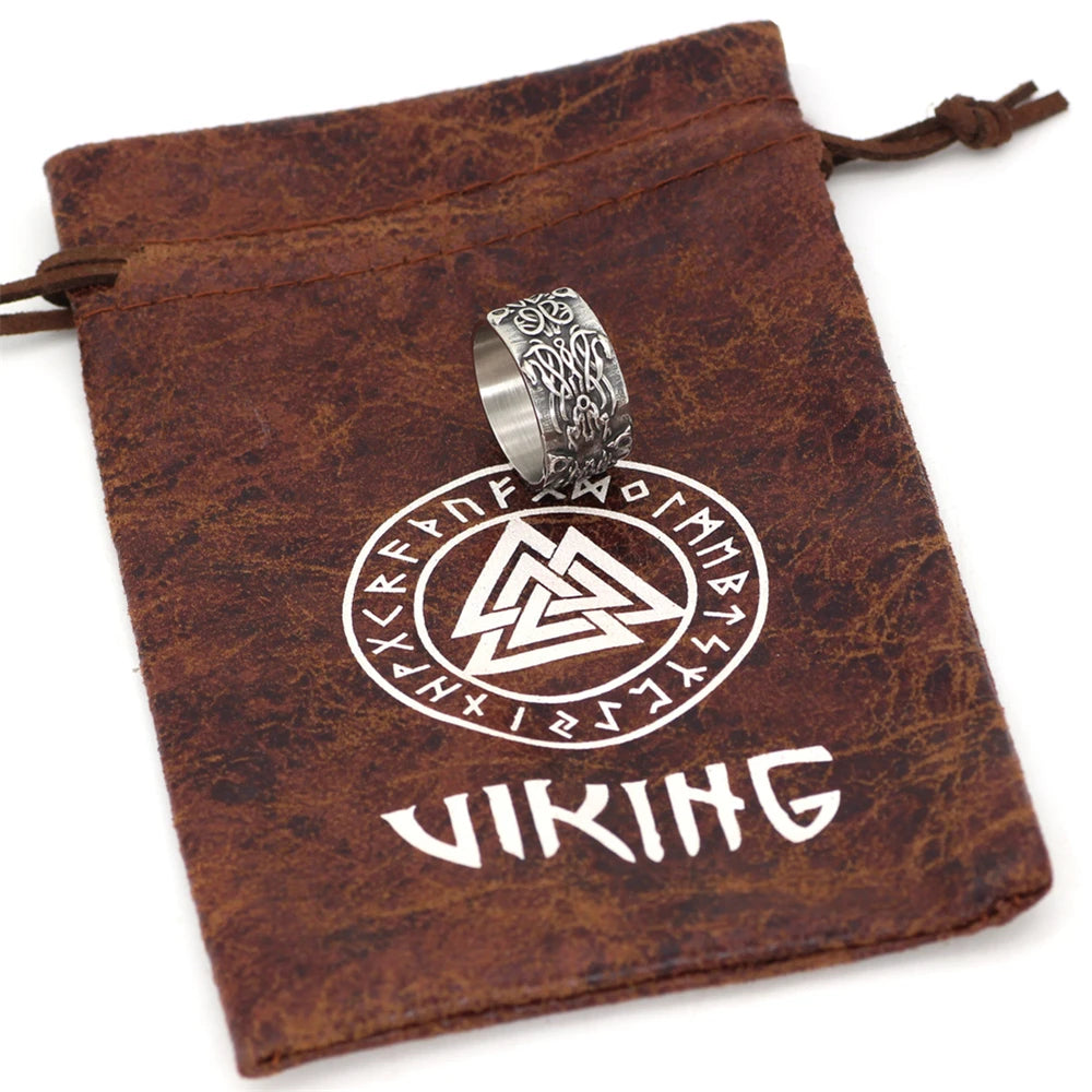 PENDRA Celtic Knot Rune Norse Ring