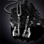 PENDRA Wolf Norse Leather Pendant