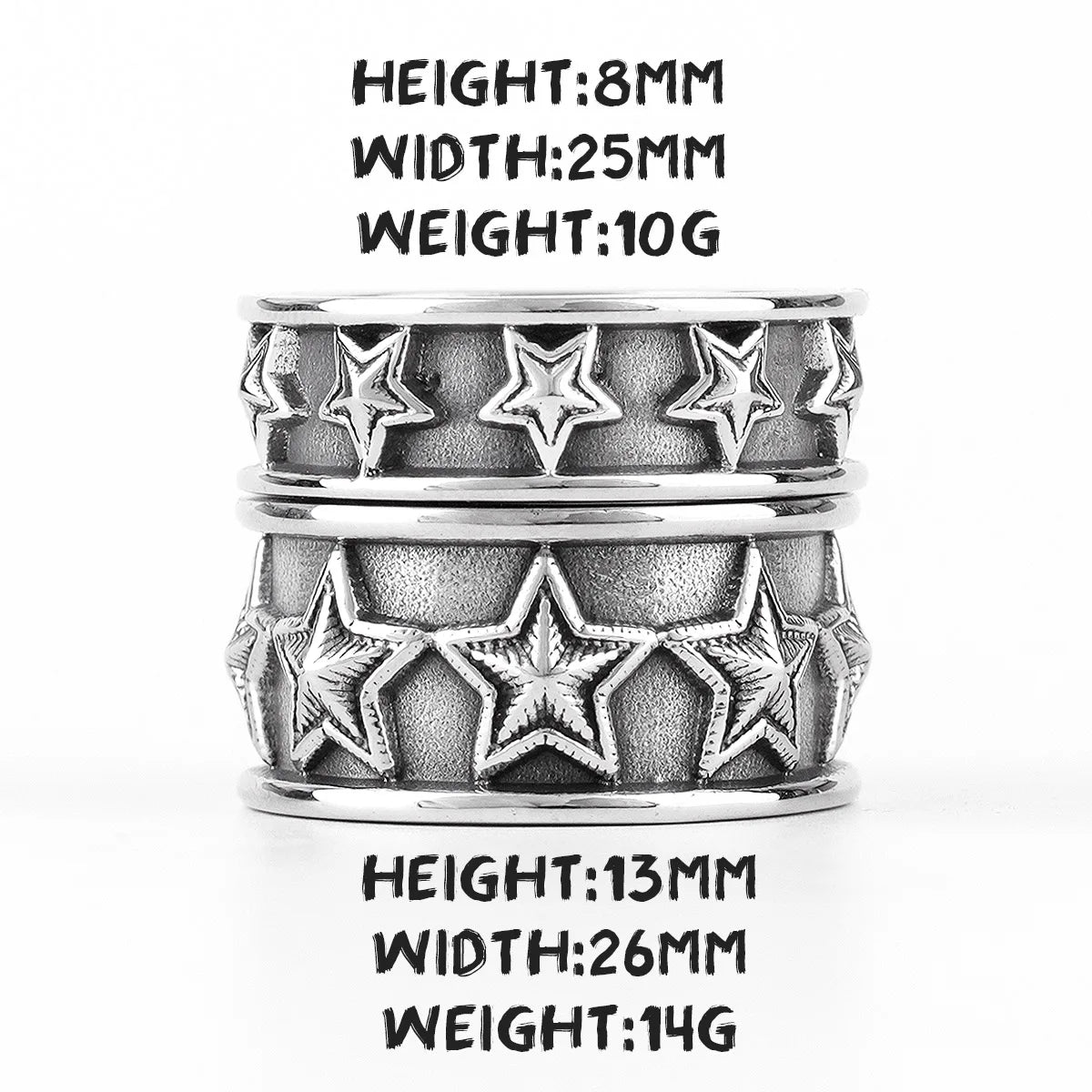 PENDRA Lovers Couple All Steel Ring