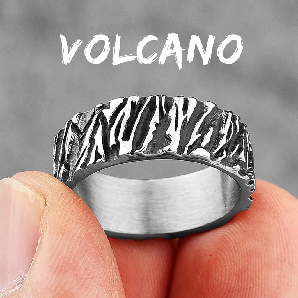PENDRA Black Geometry Charm Ring