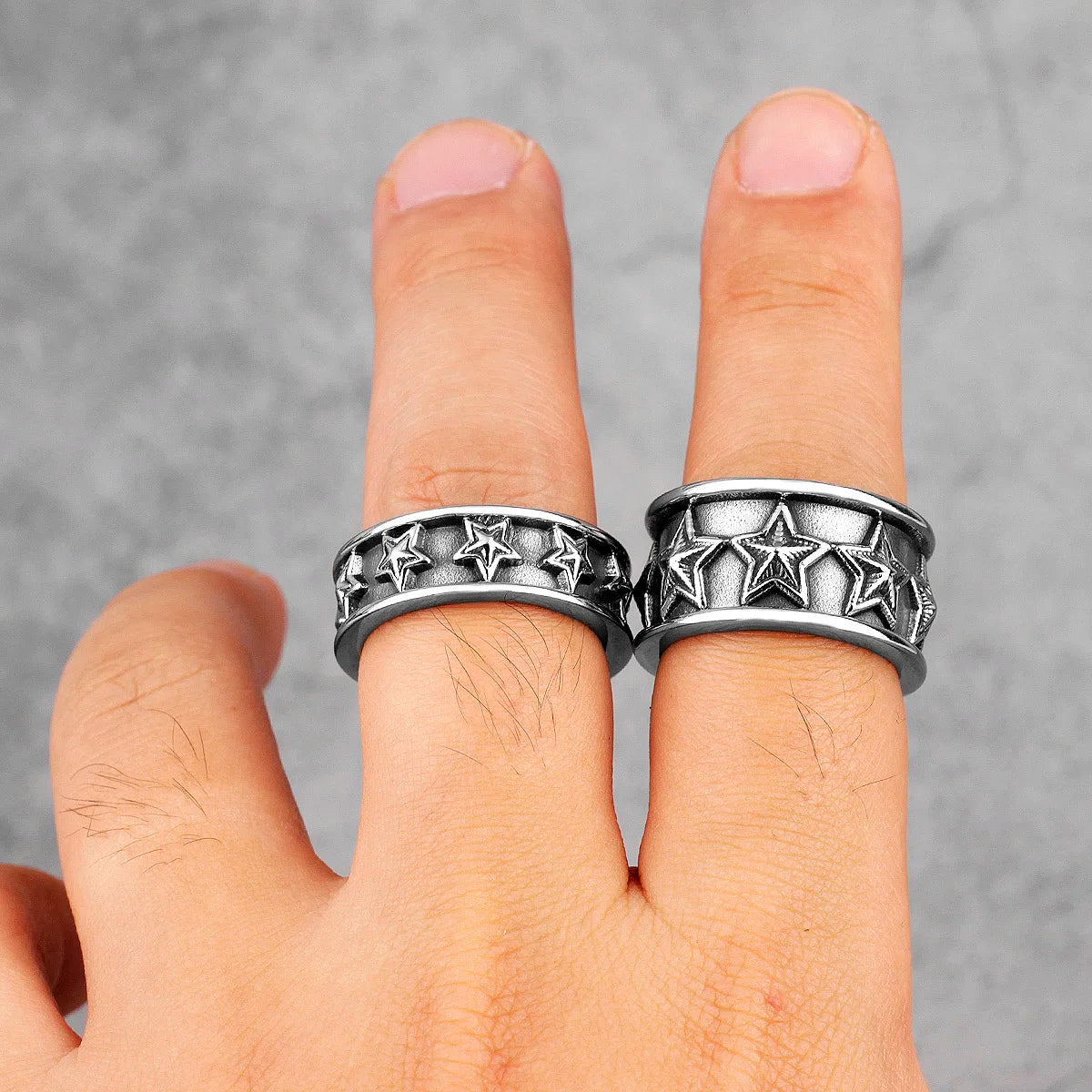 PENDRA Lovers Couple All Steel Ring
