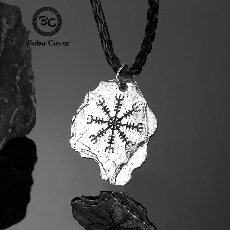 PENDRA Rune Compass Chain Necklace