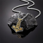 PENDRA Thor Hammer Norse Necklace