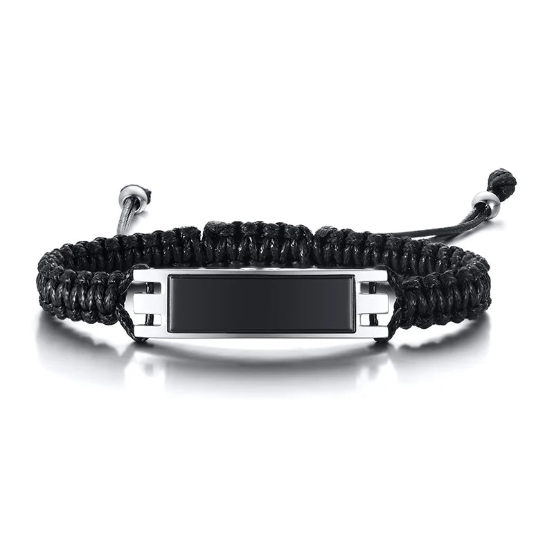 Ashes Bracelet,Men's Cremation Urn Braided Bracelet, Ashes Jewelry for Him,Stainless Steel Men's Urns Gift