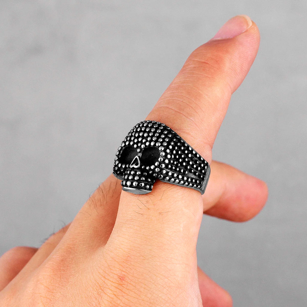 PENDRA Skull Spot Boyfriend Steel Ring