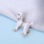 PENDRA Cute Curly Hair Dog Brooch