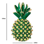 PENDRA Pineapella Rhinestone Pineapple Brooch