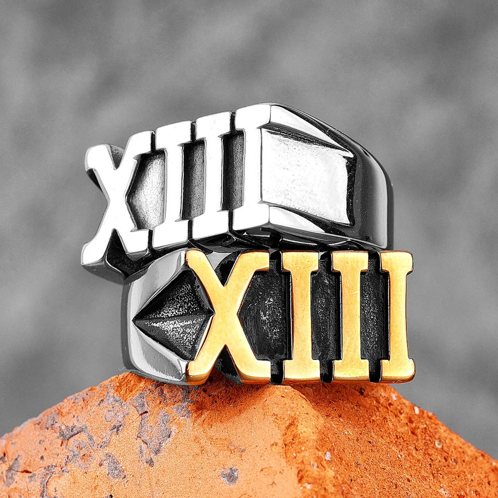 PENDRA Roman Numeral Punk Ring
