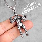 PENDRA Fitness Gym Bodybuilding Steel Necklace