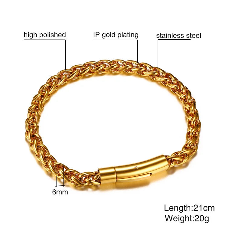 PENDRA Wheat Link Bracelet