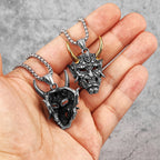 PENDRA Japanese Hannya Horn Steel Mask