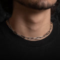 PENDRA Paper Clip Rectangle Pendant Necklace
