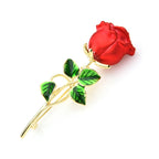PENDRA Roselyn Classic Rose Flower Brooch