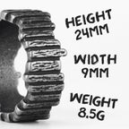 Simple Vintage Black Stainless Steel Mens Womens Rings Charm Trendy For Couple Girl Boyfriend Jewelry Creativity Gift Wholesale