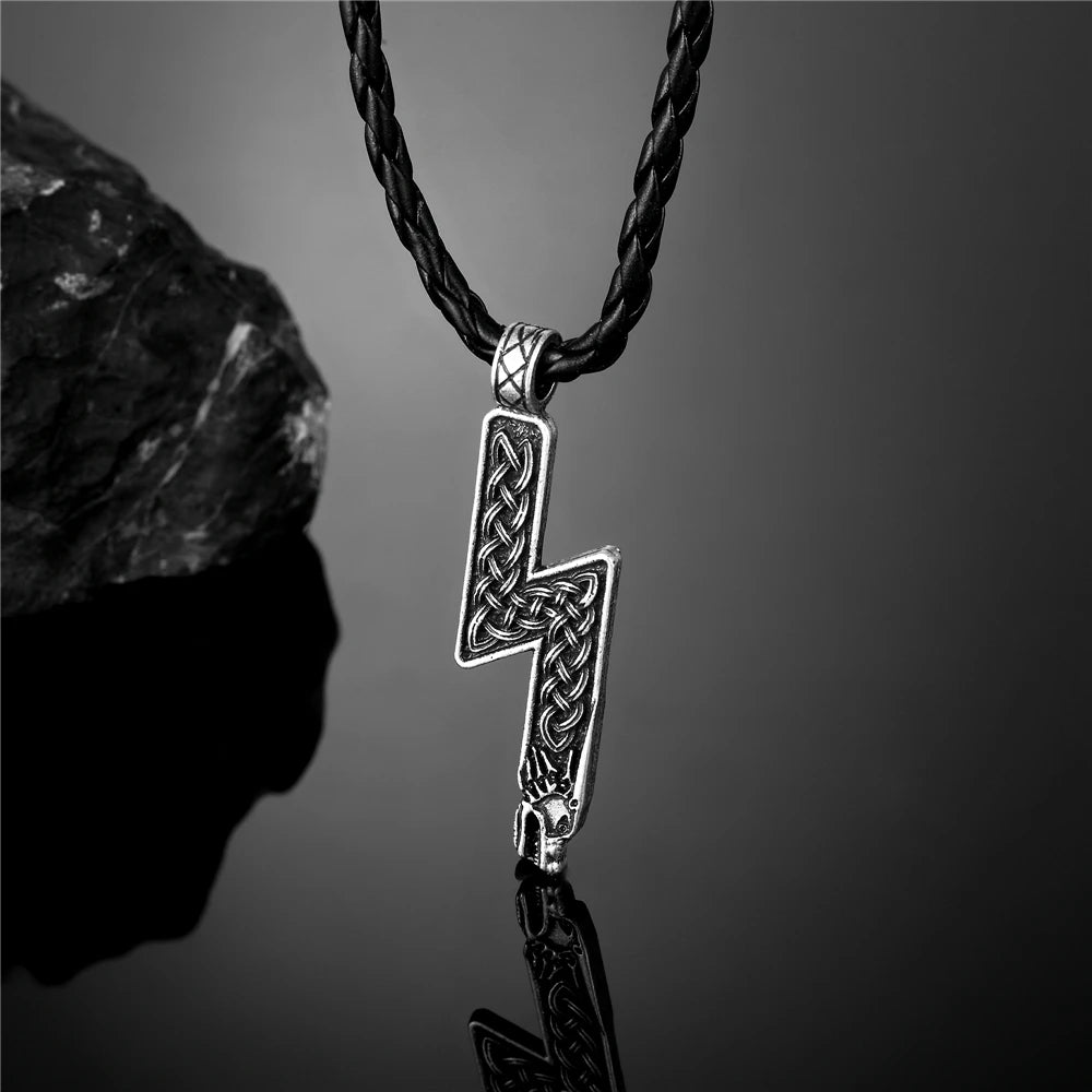PENDRA Leather Norse Necklace