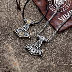 PENDRA Wolf Gold Compass Necklace