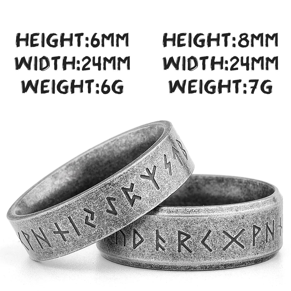 PENDRA Symbol Boyfriend Biker Steel Ring