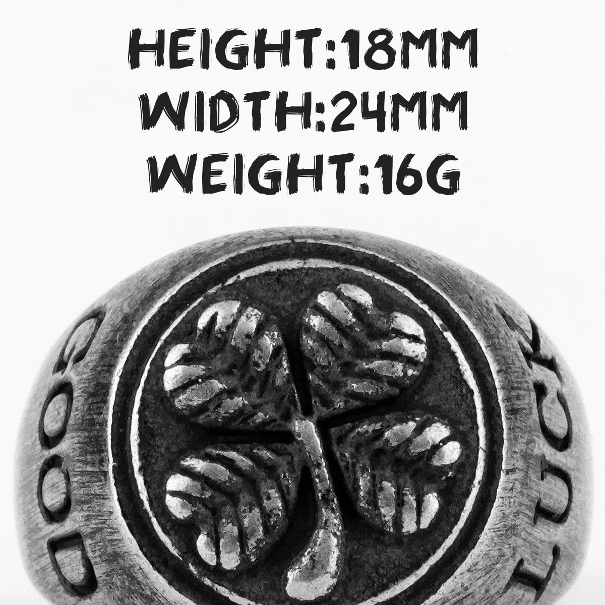 PENDRA Good Luck Four Steel Ring