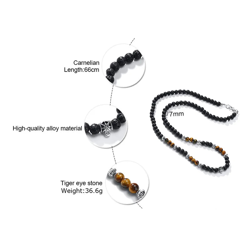 PENDRA Beaded Boho Beaded Necklace