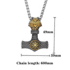 PENDRA Thor Hammer Norse Necklace