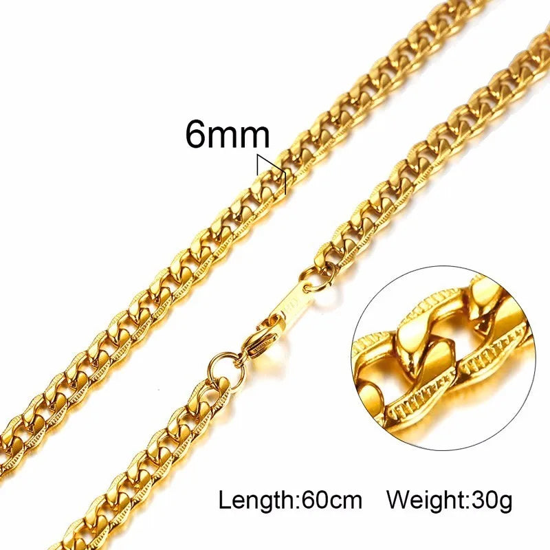 PENDRA Snake Cuban Wheat Chain Necklace