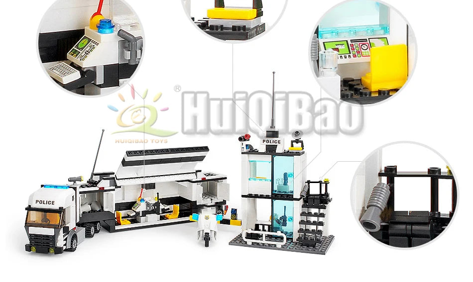 PENDRA Police Station Prison Building Set