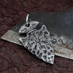 PENDRA Leather Compass Necklace