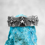 PENDRA Starfish Stars Wedding Steel Ring