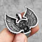 PENDRA Fallen Angel Wings Steel Necklace