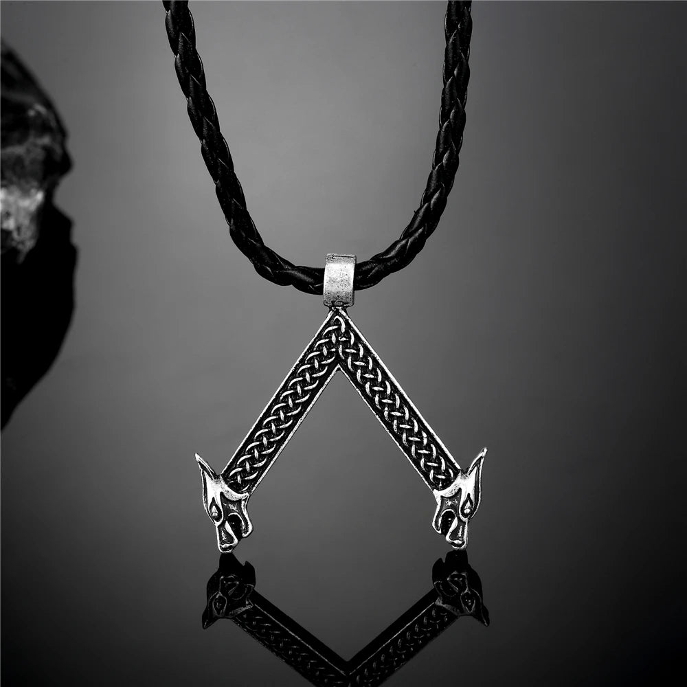 PENDRA Leather Norse Necklace