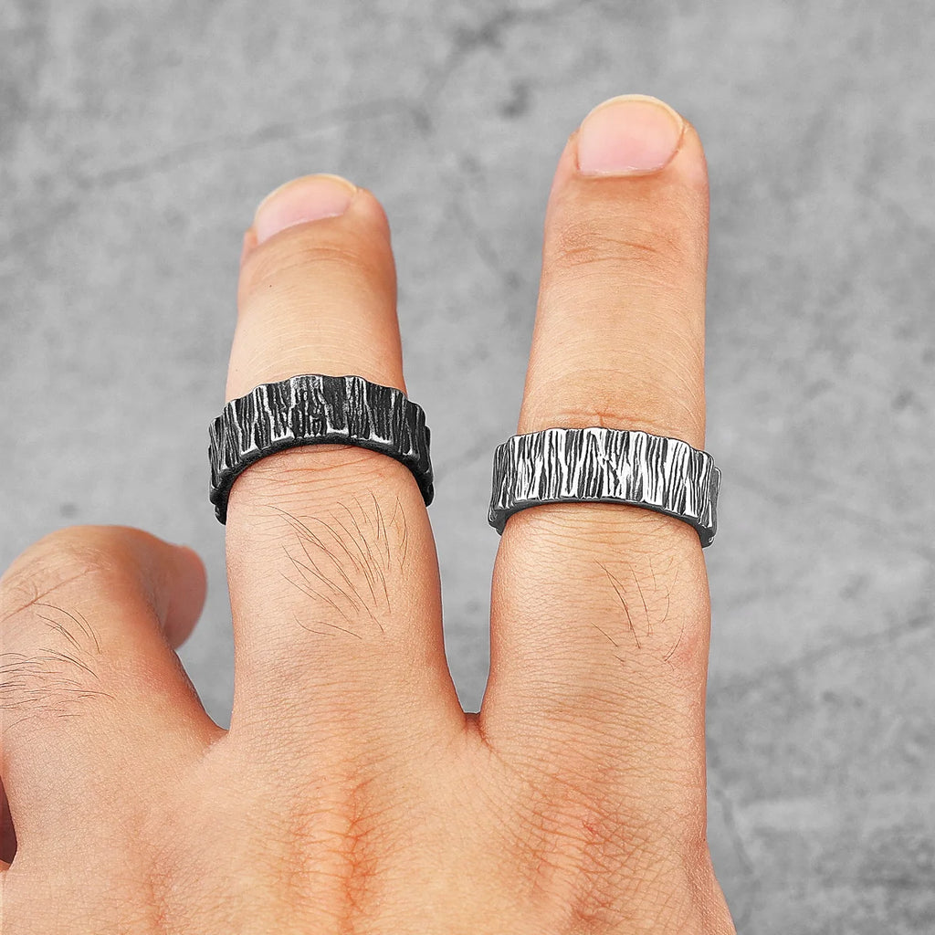 PENDRA Tire Boyfriend Biker Steel Ring