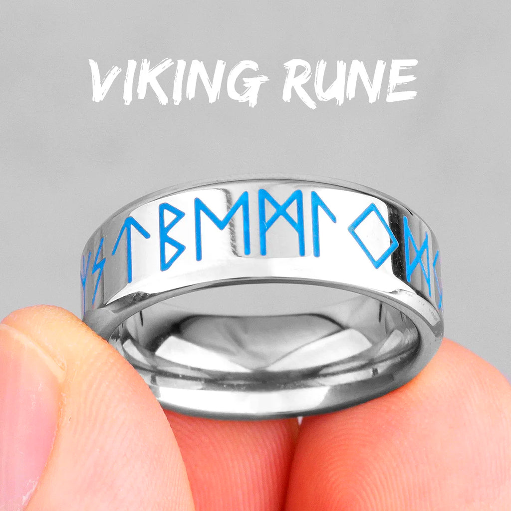 PENDRA Viking Rune Spin Ring