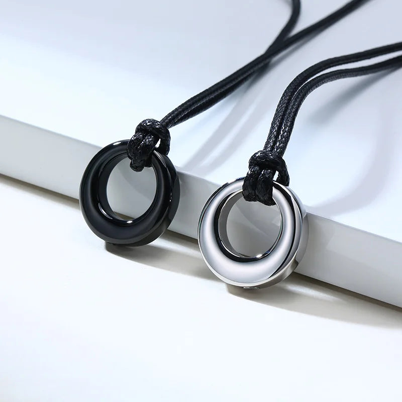 Circle of Life Eternity Love Karma Necklaces,Memorial Pendant Ashes Necklace Bracelets for Women Men,Keepsake Cremation Jewelry