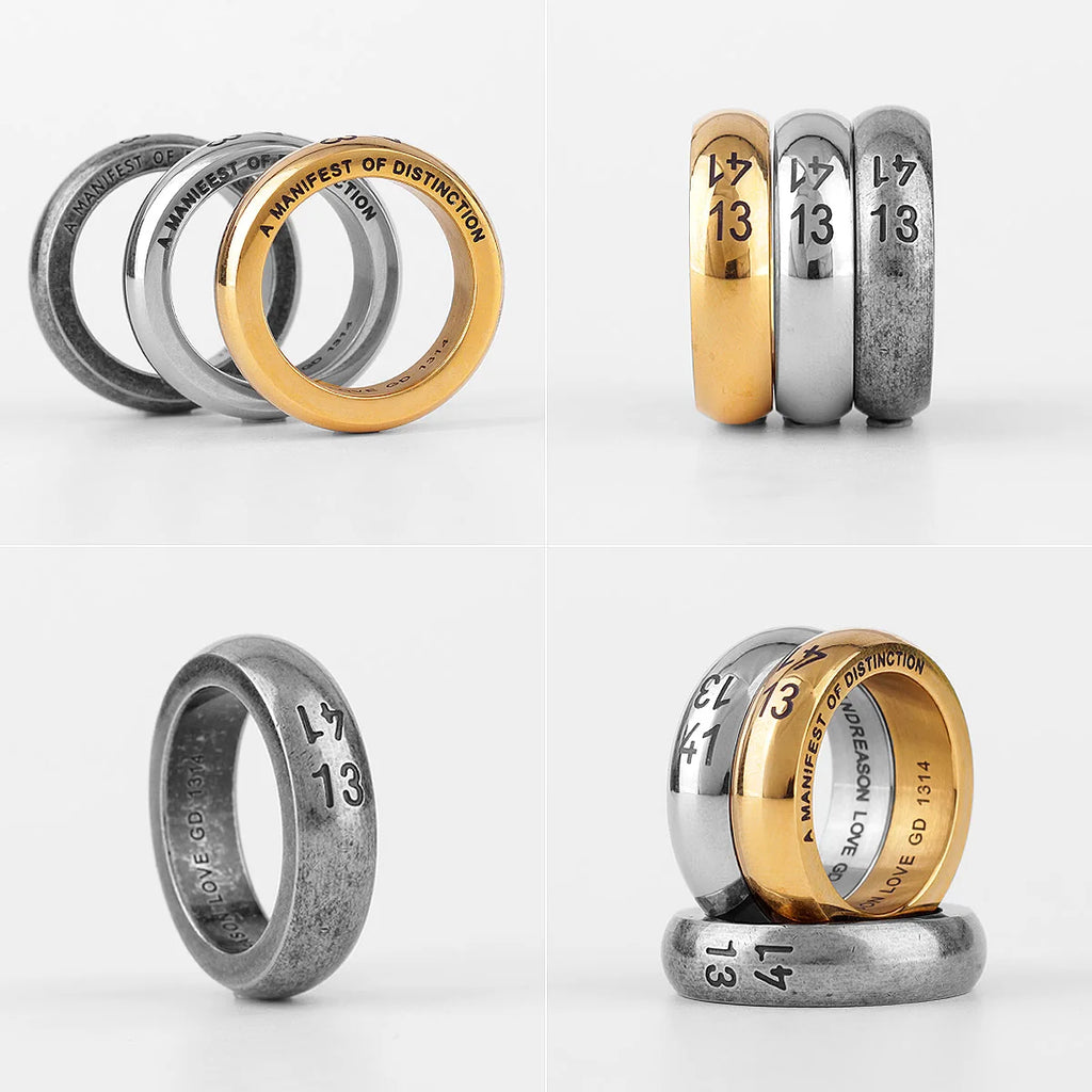 PENDRA Couple Lovers Wedding Steel Ring