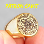 PENDRA Constellation Patron Saint Steel Ring