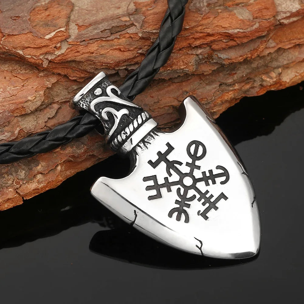 PENDRA Rune Compass Norse Necklace