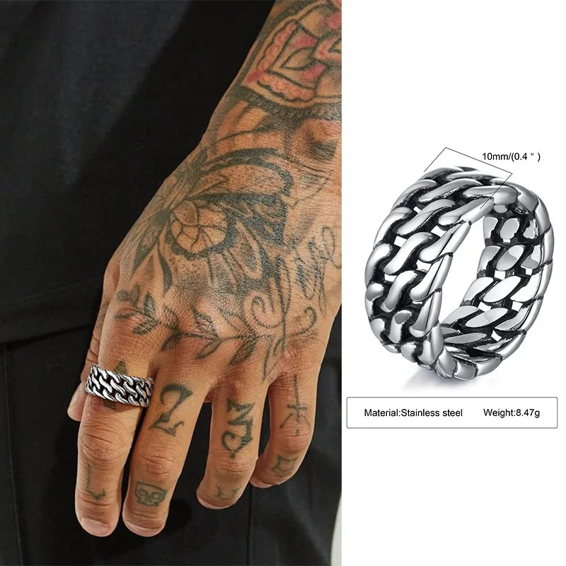 PENDRA Design Pattern Steel Ring