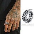 PENDRA Design Pattern Steel Ring