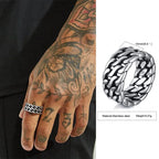 PENDRA Design Pattern Steel Ring