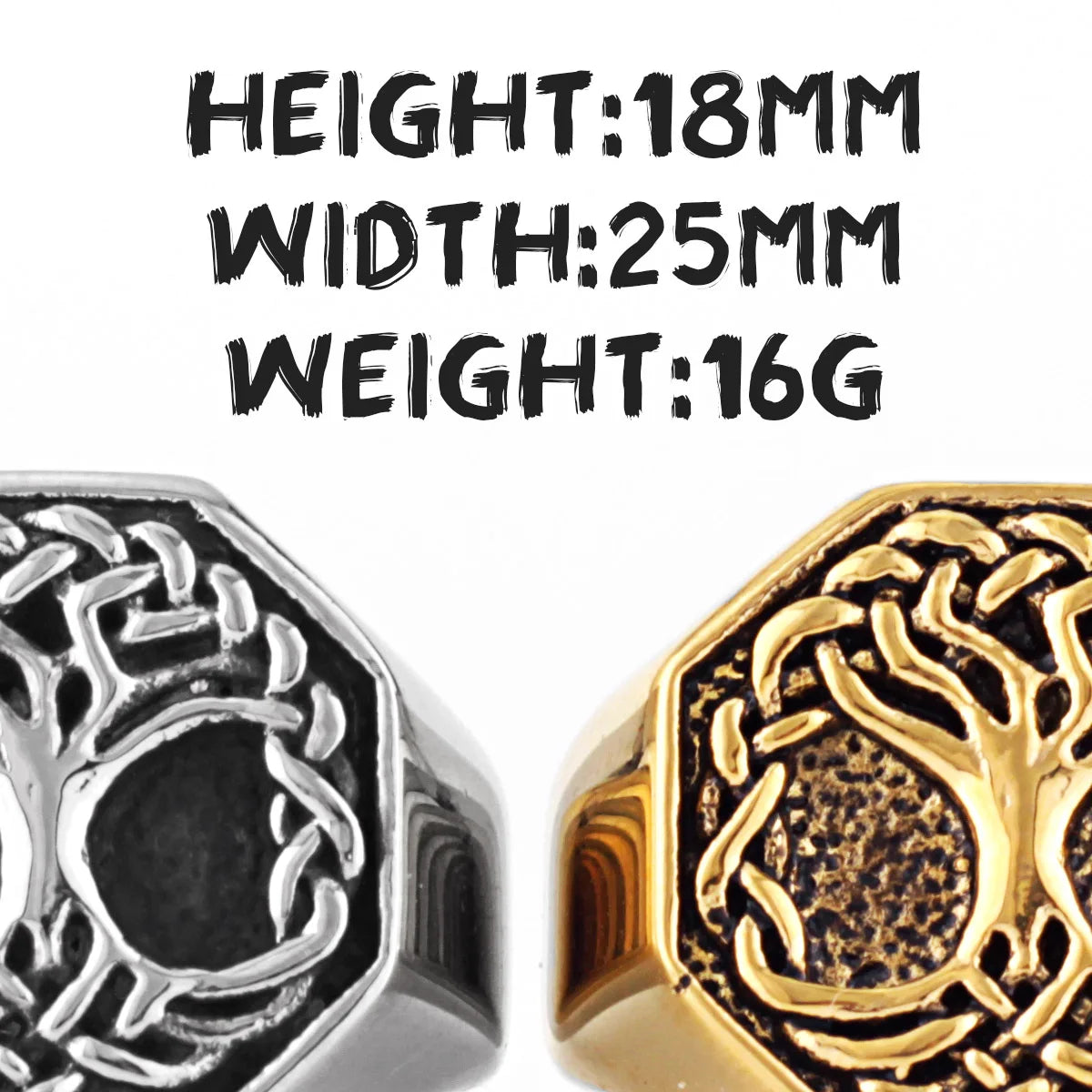 PENDRA Tree Life Celtics Steel Ring