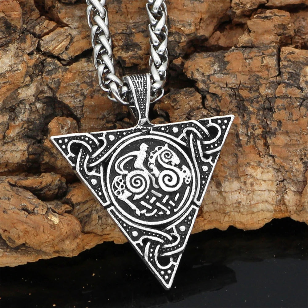 PENDRA Rune Triangle Necklace