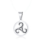PENDRA Triskelion Spiral Triskele Pendant Necklace