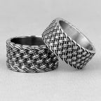 PENDRA Love Interweaving Weave Steel Ring