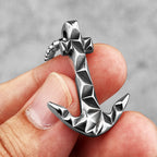 PENDRA Cutting Anchor Boyfriend Steel Necklace