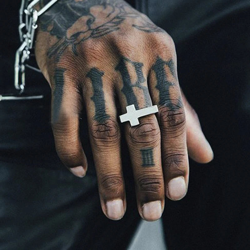 PENDRA Prylith Cross Charm Ring